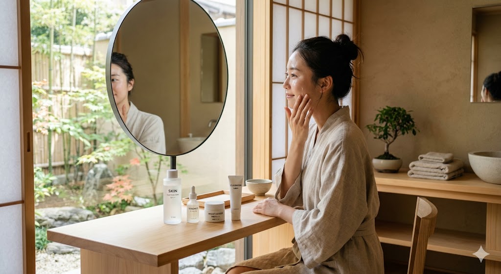 Rituel de soin japonais — présence et geste conscient